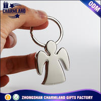 promotional custom cheap angel key chain angel keychain