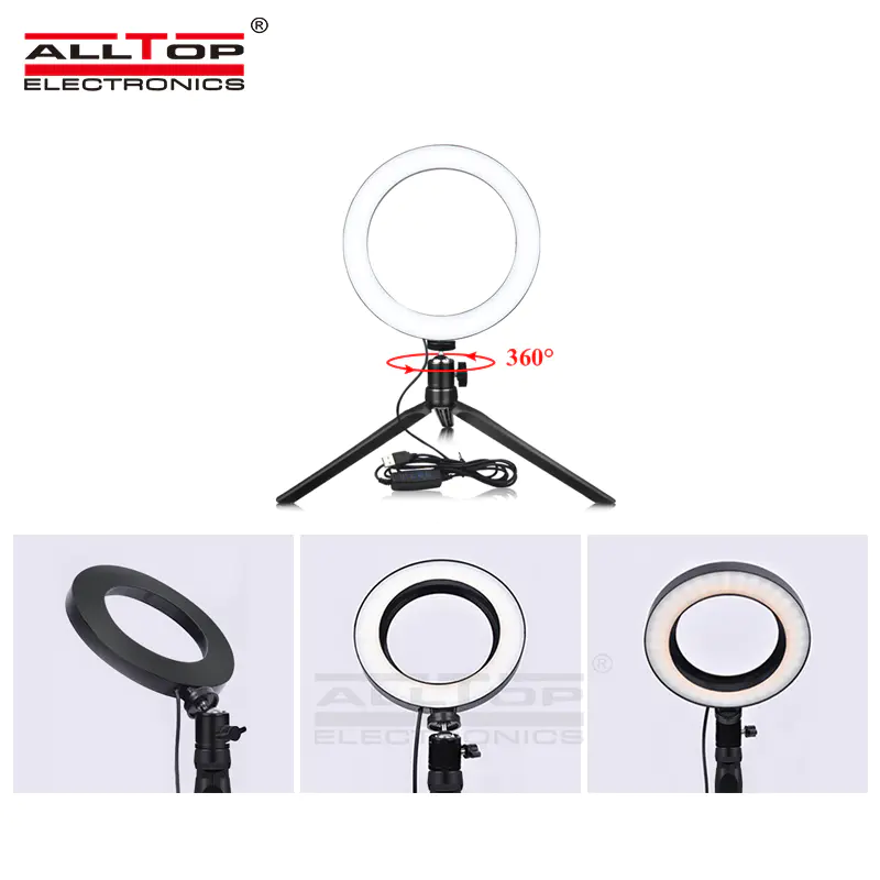 Factory direct sales professional lighting for video studio Dimmable 6 inch LED Ring Light