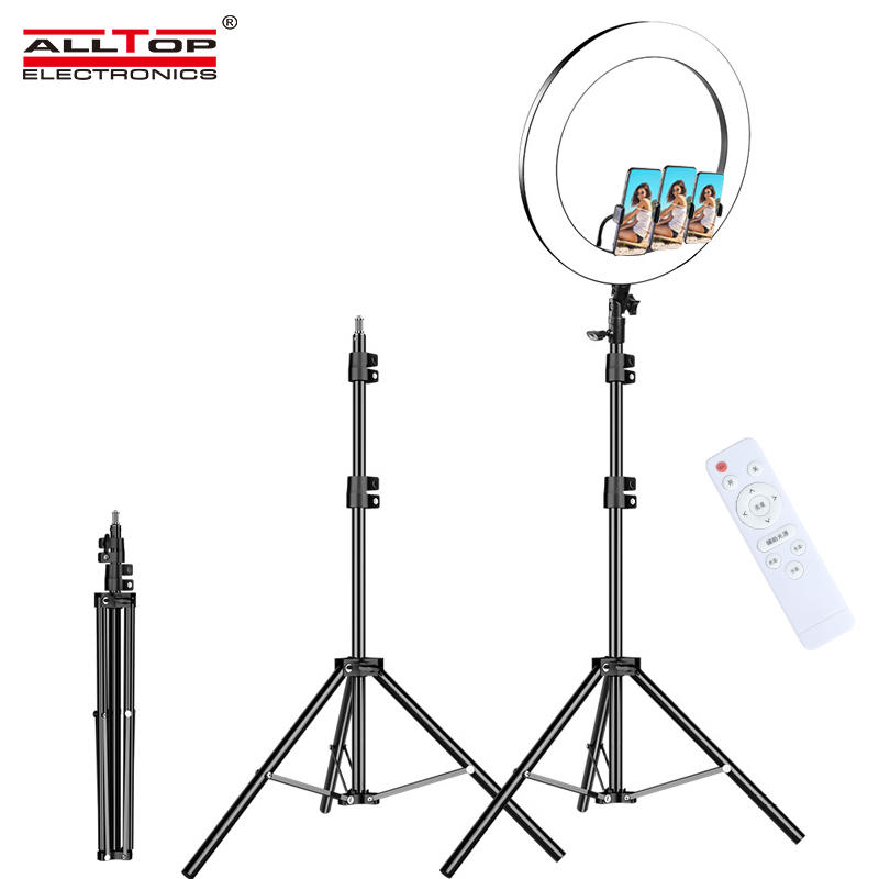 ALLTOP 18inch Video Makeup 3200-5600K 20W 416PCS Photography Selfie LED Ring Light with 2m Stand