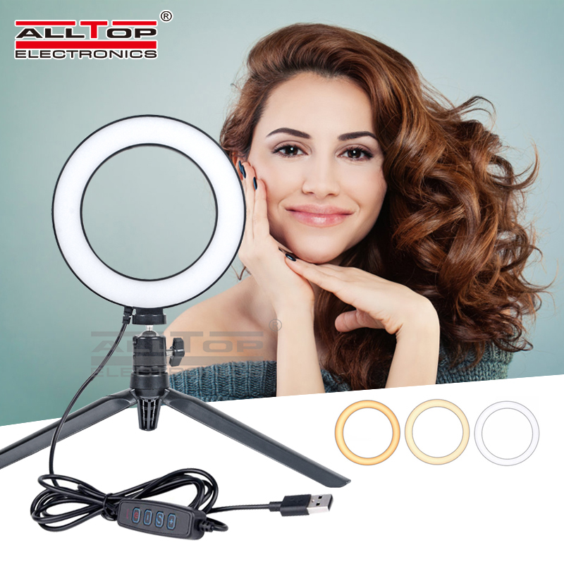 Factory direct sales professional lighting for video studio Dimmable 6 inch  LED Ring Light-ALLTOP