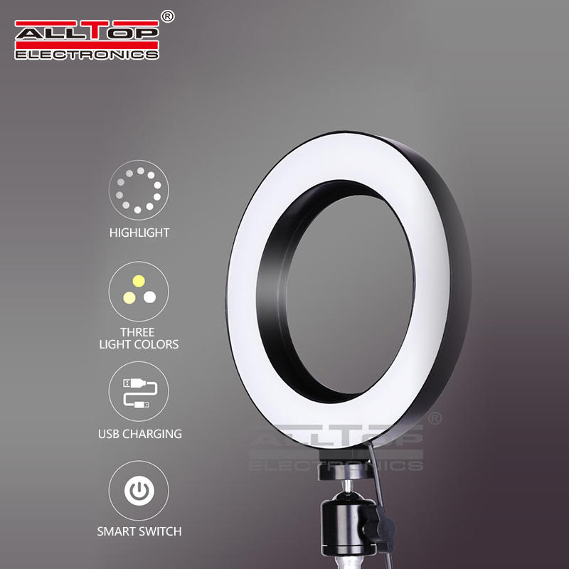 Professional adjusting led lights for photography studio Dimmable LED ring light with tripod stand