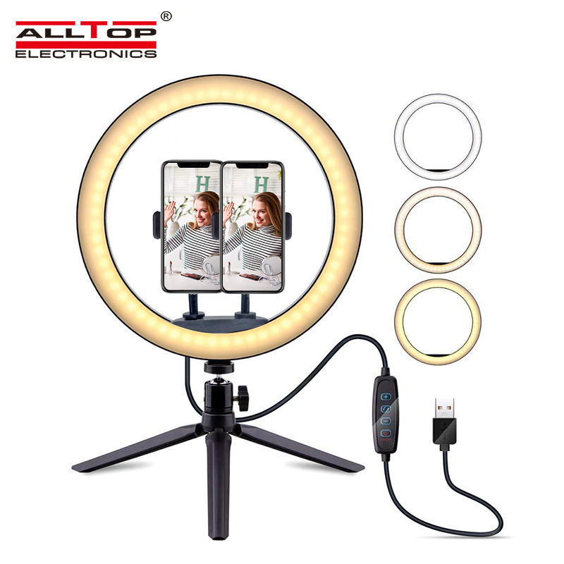 Portable fill light led light photo studio photography video lighting equipment with tripod led circle ring light