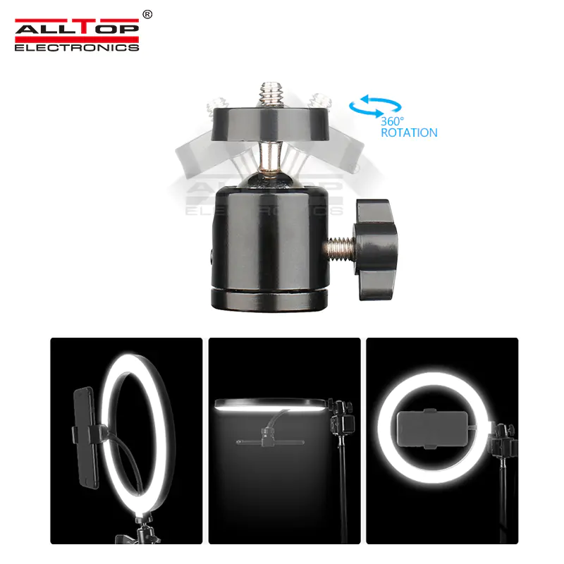 ALLTOP Video Light Dimmable USB Ring Lamp Photography for Makeup Youtube Tiktok LED Selfie Ring Light