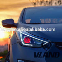 Vland Factory Car Headlamp for Hyundai Elantra [Avante MD] LED Light Bar DRL Plug and Play Head Lamp for 2012-2017