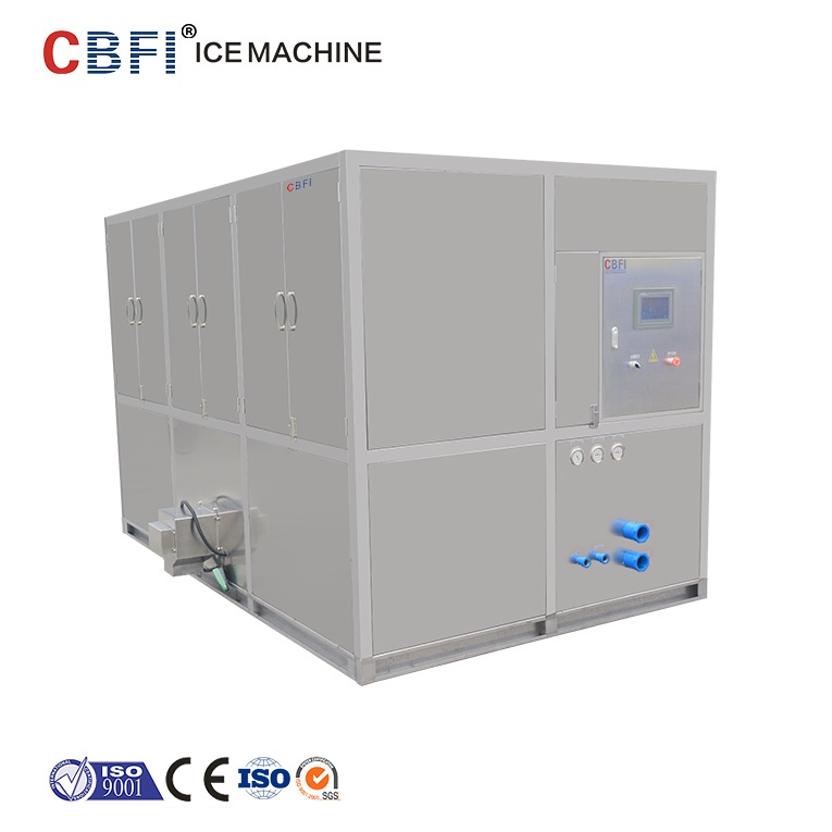 Crystal 5 Ton Cube Ice Machine with Plastic Ice Bag Packing