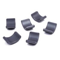 Y25 high quality arc shape black electronic products ferrite magnet