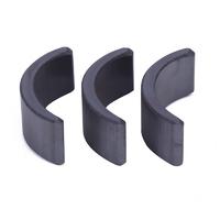 China custom good quality anti-interference ceramic arc ferrite tile magnet for motor