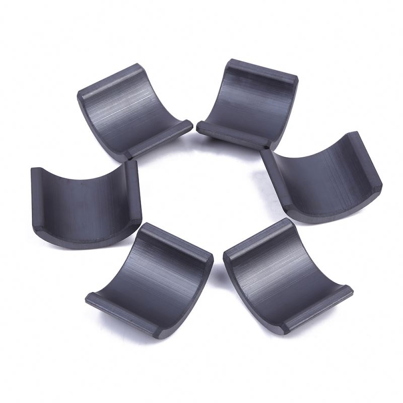Wholesale china supplier ferrite arc generator magnet ceramic tile shape magnet