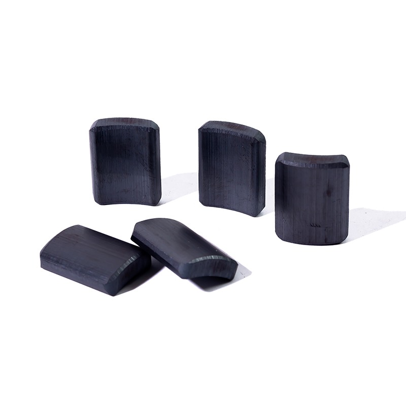 Factory direct selling custom order high quality arc shape ferrite magnet for speakers