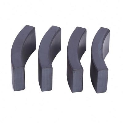 Wholesale price low moq diametrically magnetizes arc shape ceramic motor ferrite magnet
