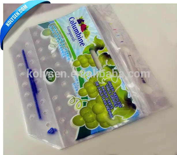 With breathable holes plastic grape bag