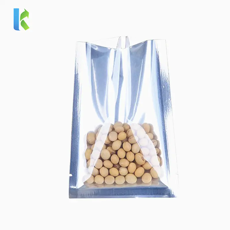 Open Top Plating Aluminium Bags Front Clear Silvery Foil Plastic Pouches Heat Seal Food Storage Small Pastry Bag