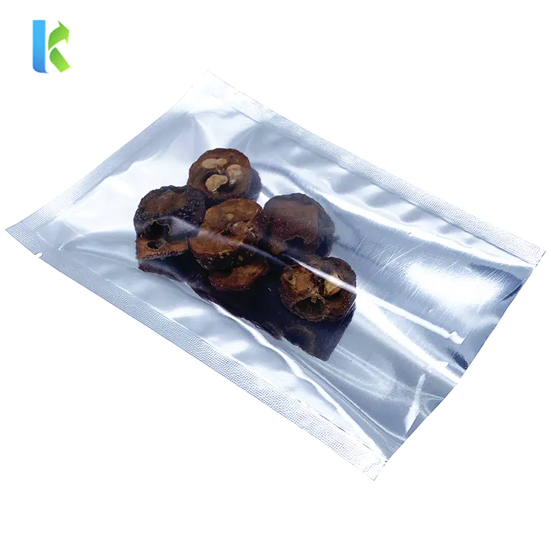 Wholesale Open Top Silver Clear Mylar Vacuum Seal Bags For Food Packaging