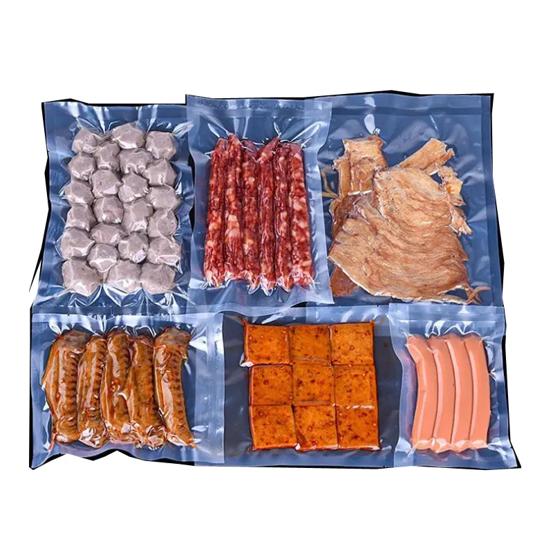wholesale price Transparent Vacuum retort pouch for cooking food packing