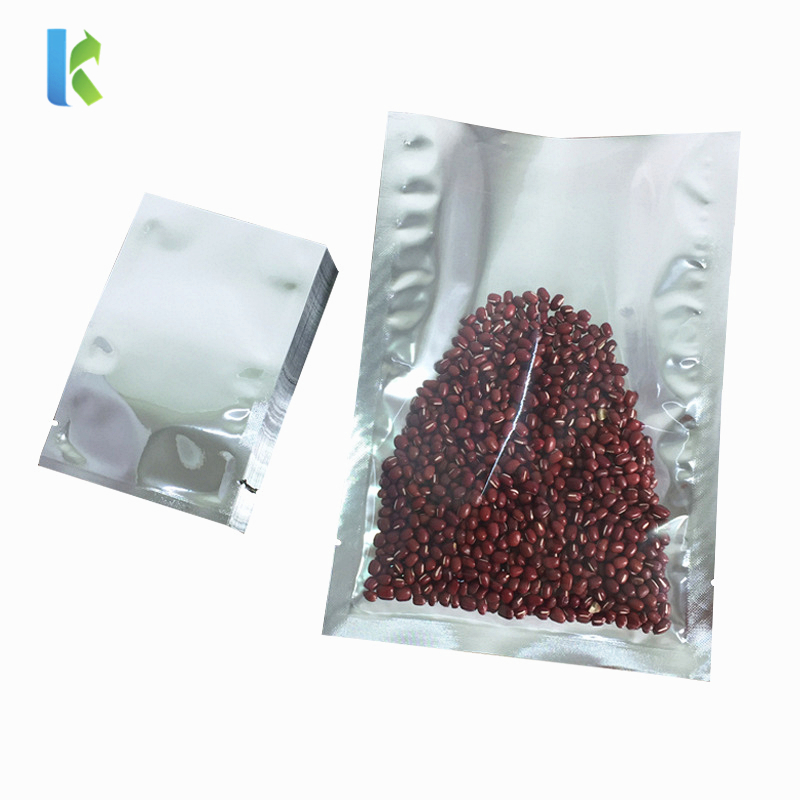 Silvery Aluminium Foil Pouches Front Clear Mylar Heat Seal Cookie Candy Sachet Coffee Bag