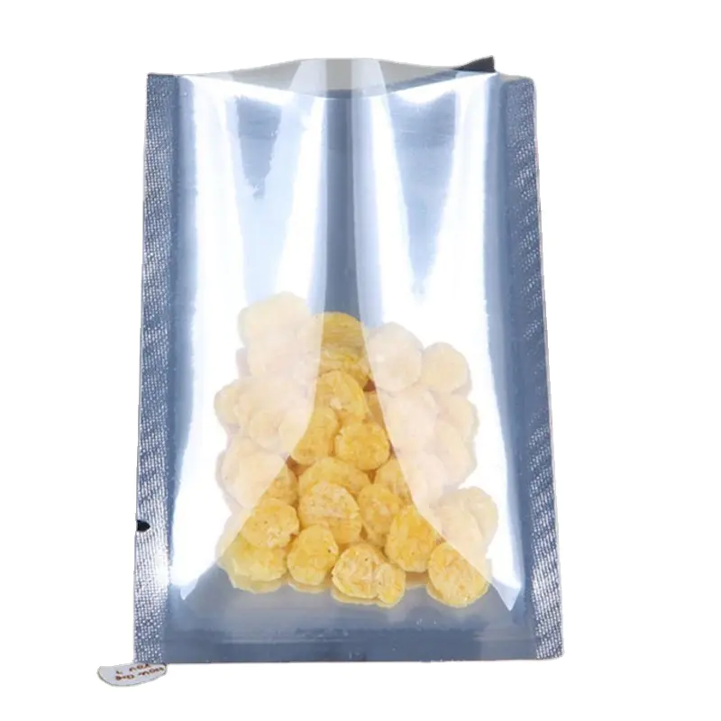 Clear Front Silver Vacuum Heat Sealable Mylar Foil Bag Pouch for Packaging Food Storage Aluminum Foil Smell Proof Package
