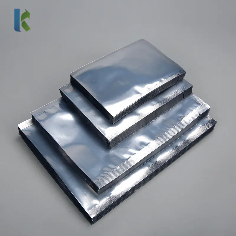 kolysen Open Top Clear Silver Mylar Foil Bag Vaccum Heat Seal Storage Aluminum Pouch