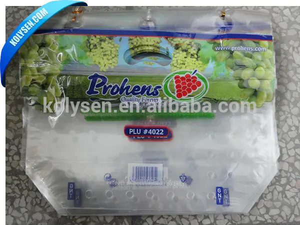 With breathable holes plastic grape bag