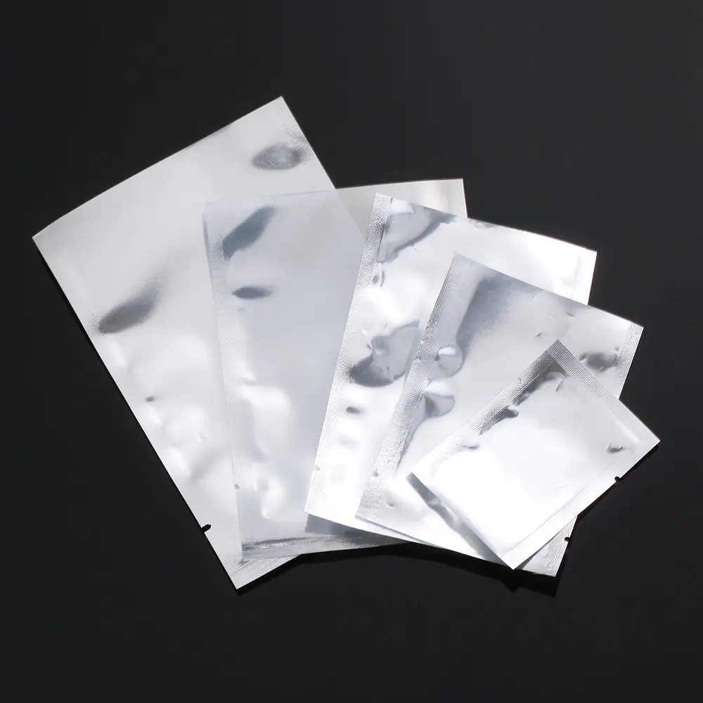 Aluminum Foil Bag Heat Seal Food Storage Bag Vacuum Pouch Mylar Open Top Coffee Tea Candy Packaging Bags