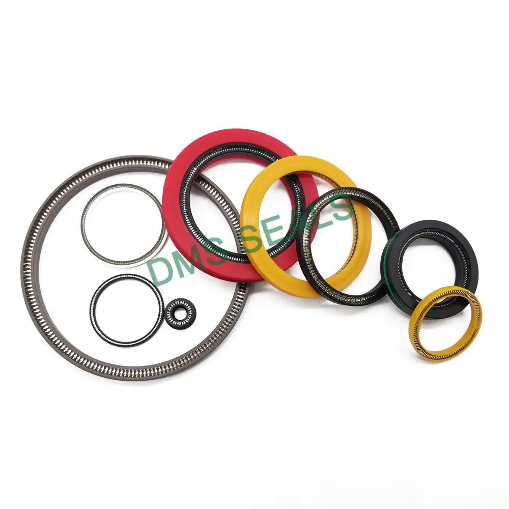 Chinese manufacturer variseal PTFE Glass/Pure PTFEspring energized seal double lip seal
