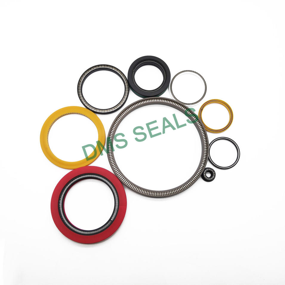 High Pressure PTFE/UPE/PEEK Rotary Seal SpringEnergized Seal