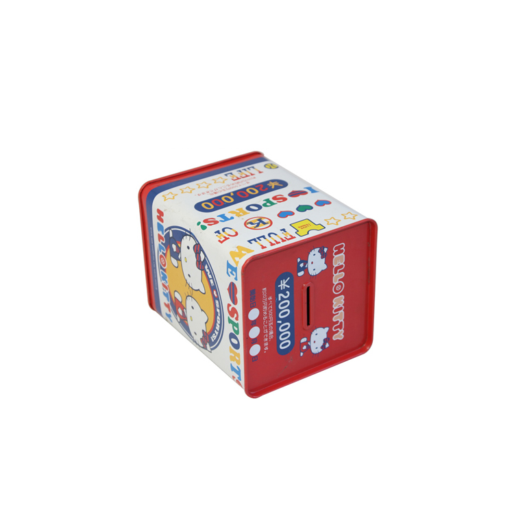 Hello Kitty anime coin bank money box kids packaging box money