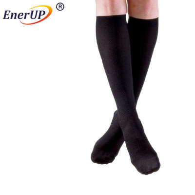Side Zipper Knee Length Open Toe Support Compression Therapy