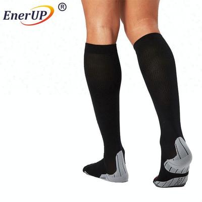 Custom Fancy Spandex Nylon Compression Men Sport Running Compression Knee High Socks