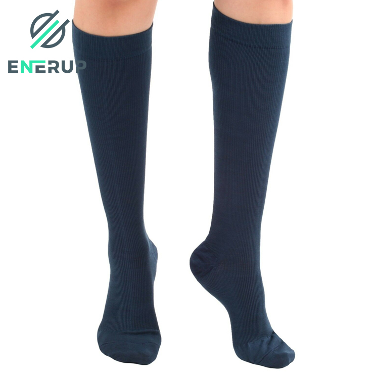 Enerup Amazon Hot Sale Custom Athletic Fit Sports Golf Funny Knee High Mens Compression Socks Cotton For Men And Women