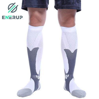 Enerup Eleven Nylon Pressure Medicalsocks Hypoallergenic Tube Nurse Knee High Running Travel Medical Zip Compression Socks