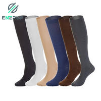 Enerup Solid Color Custom Calcetines Personalizados Kaus Kaki Mujer Oem Sports Pressure Sportswear Men Compression Socks