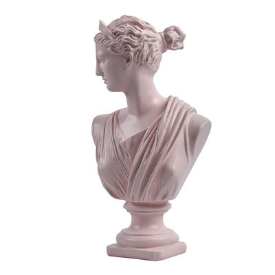 Modern design resin bust pink women heads statue head sculpture