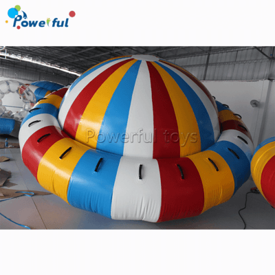 4m commercial grade inflatable disco boat, rotating towable disco boat