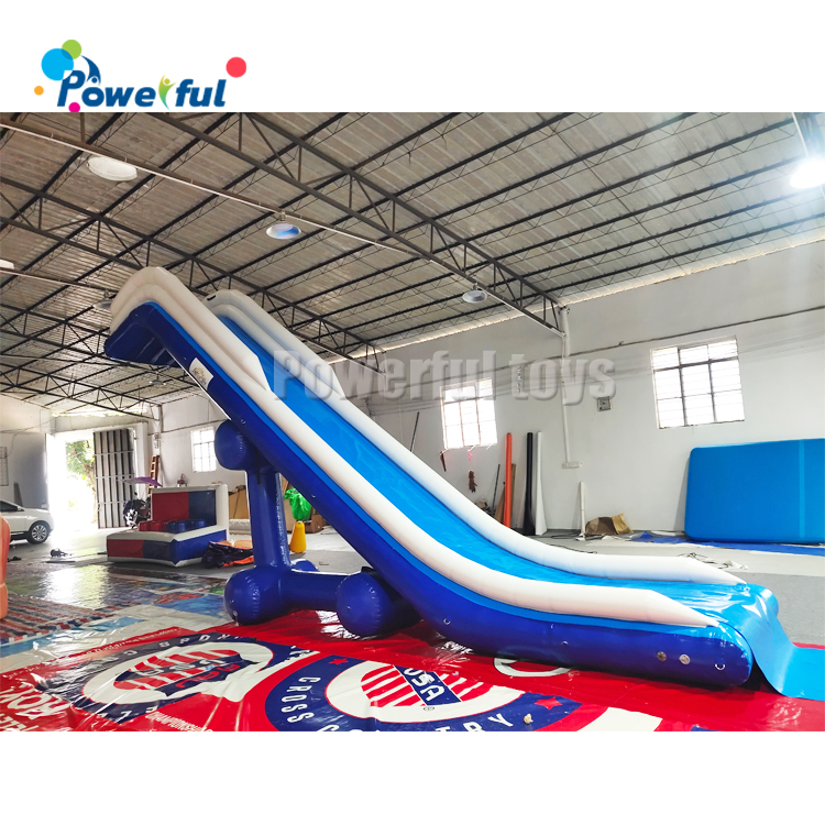 Free fall Inflatable boat dock slide/ super yacht water toys/ inflatable water yacht slide