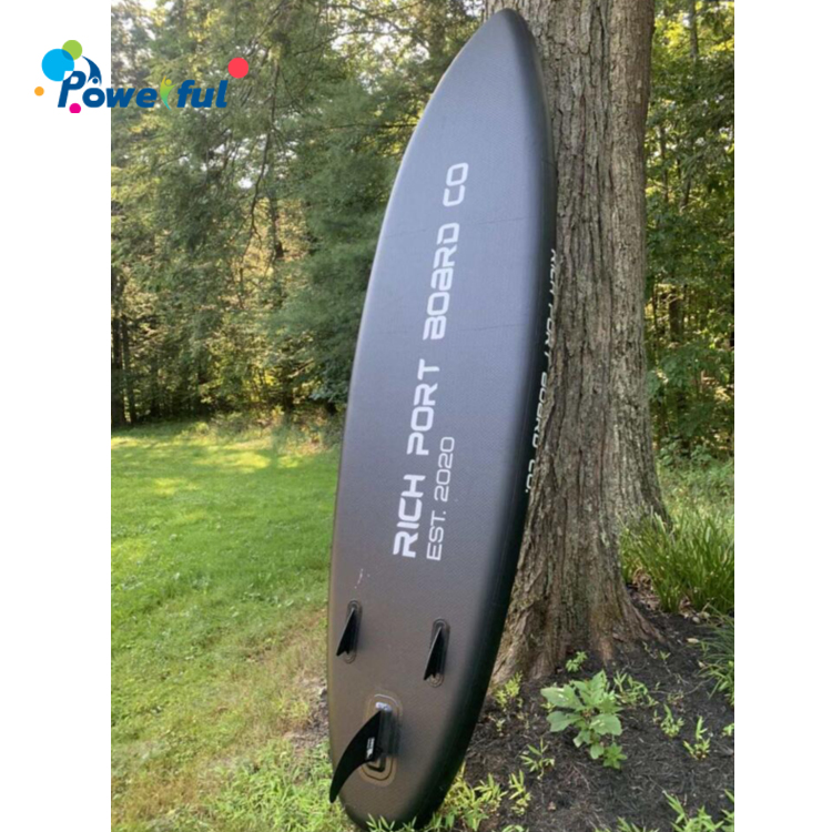 Full Black Stand-up inflatable sup surf board surf board for sale
