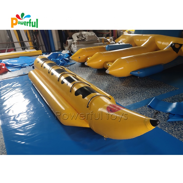 Inflatable 5-passenger banana boat, single tube surf riding water game water toys