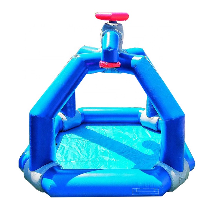 Inflatable outdoor splash play mat inflatable water splasher game