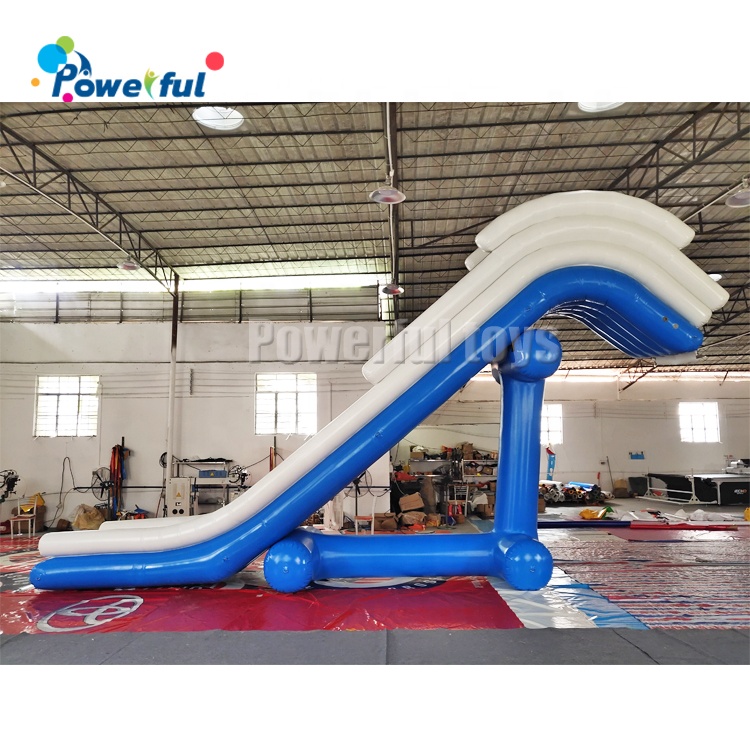 inflatable pontoon yacht slide, Water HouseBoat Slide , inflatable floating yacht dock slide for sea