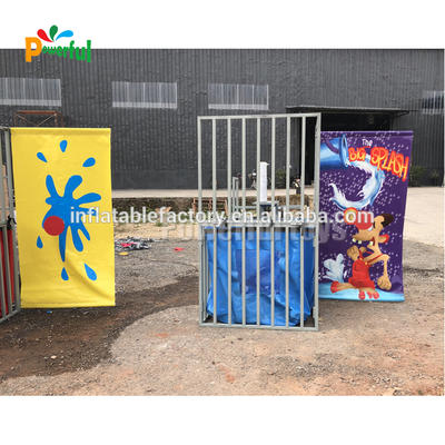 Commercial inflatable game machine game inflatable dunk tank for rental