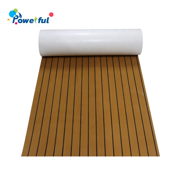 Factory priceEVA foam faux teak boat decking sheet non-skid yacht self-adhesive pad mat for sale