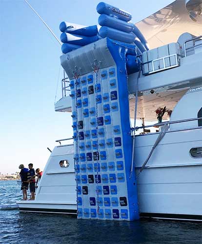 New water toys inflatable climbing ladder ,Inflatable water climbing wall for yacht