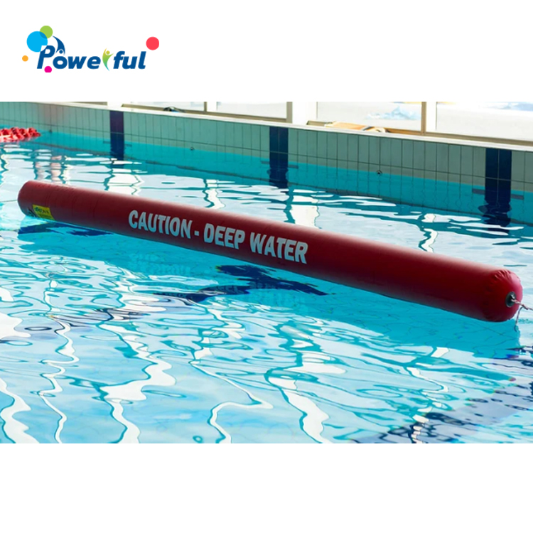 Open water swim buoy inflatable water barrier tube for deep water pool