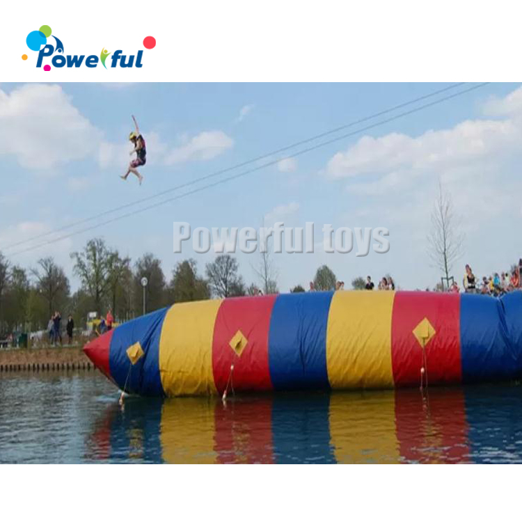Hot selling water games inflatable water jumping pillow blob