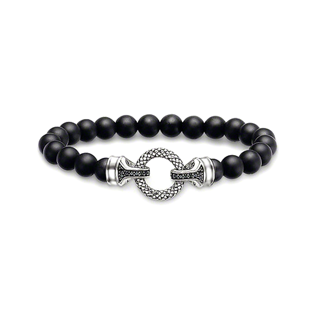 Rosary black cz circle design magnetic clasps for bracelets