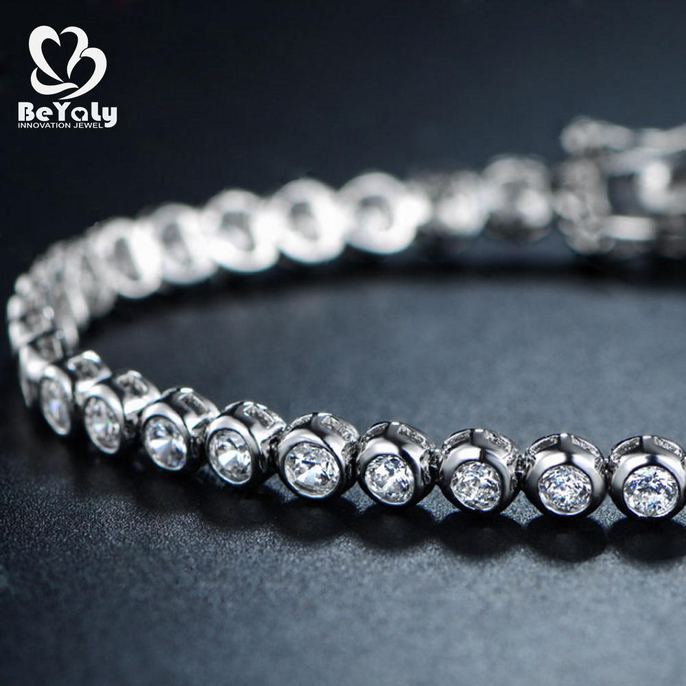product-Trendy silver butterfly rhodium diamond bracelets-BEYALY-img-3