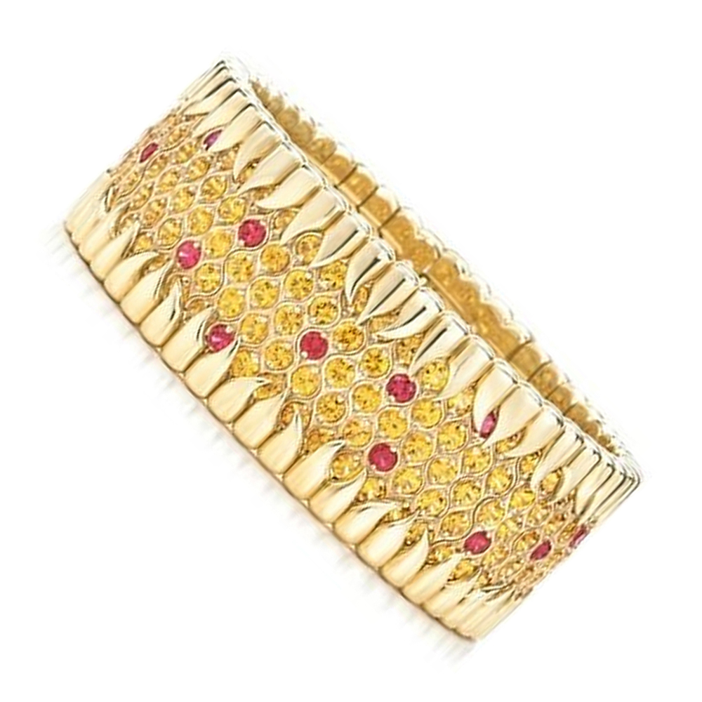 Fashion cz gold bracelet designs ladies dubai