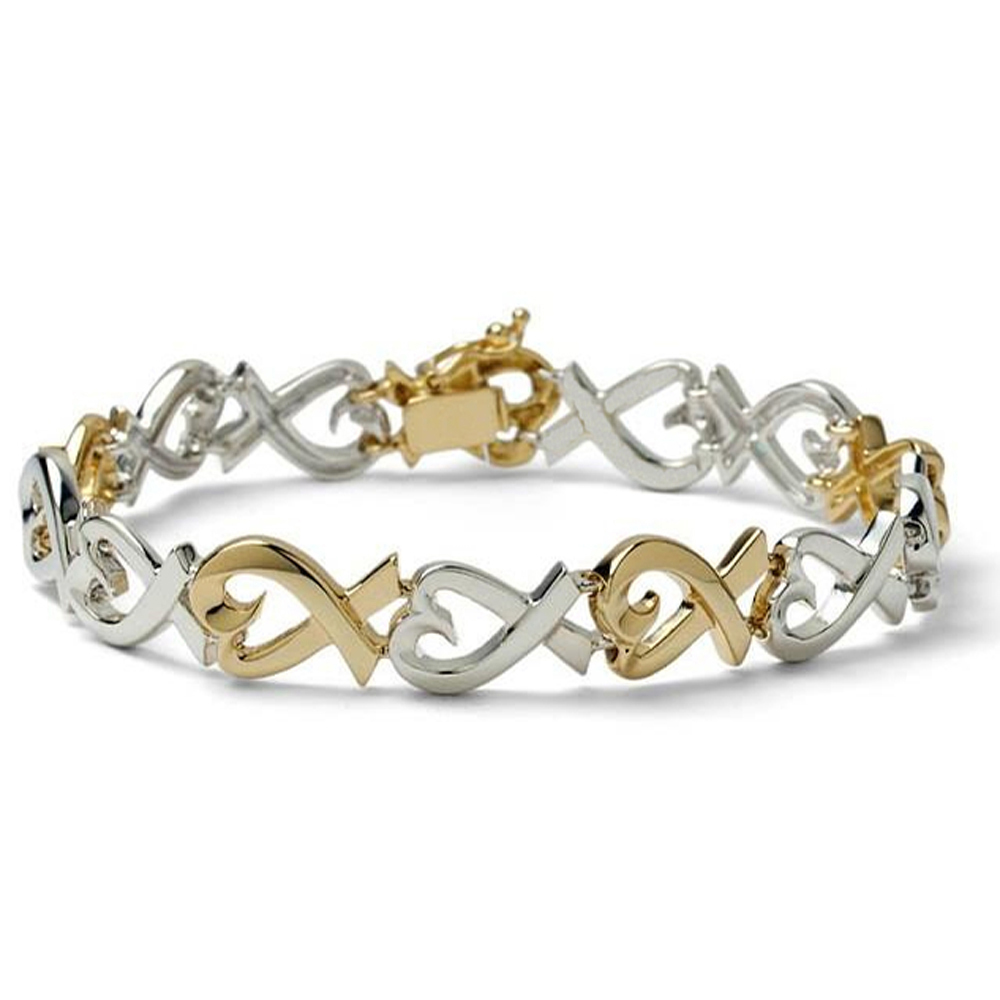 Simple Silver Love Knot Custom Friendship Bracelets