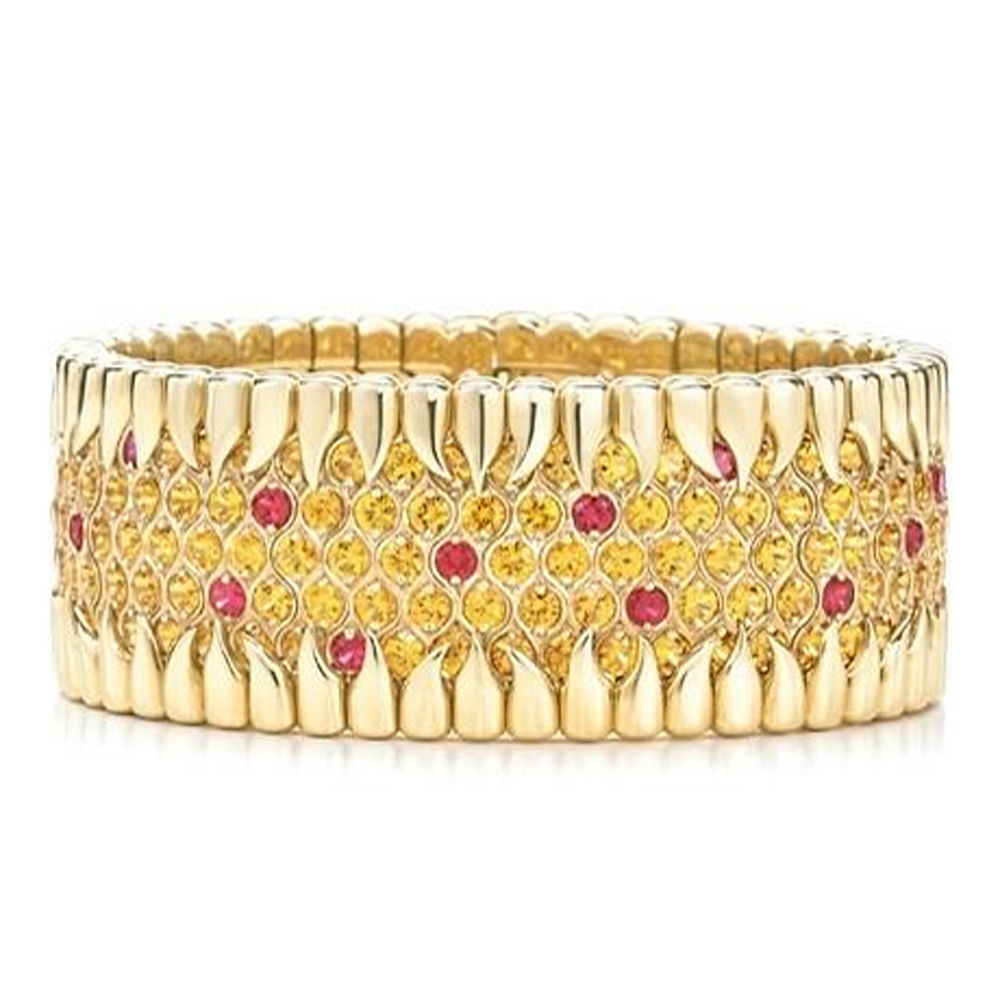 Gold color shiny ankle bracelets wholesale with cz