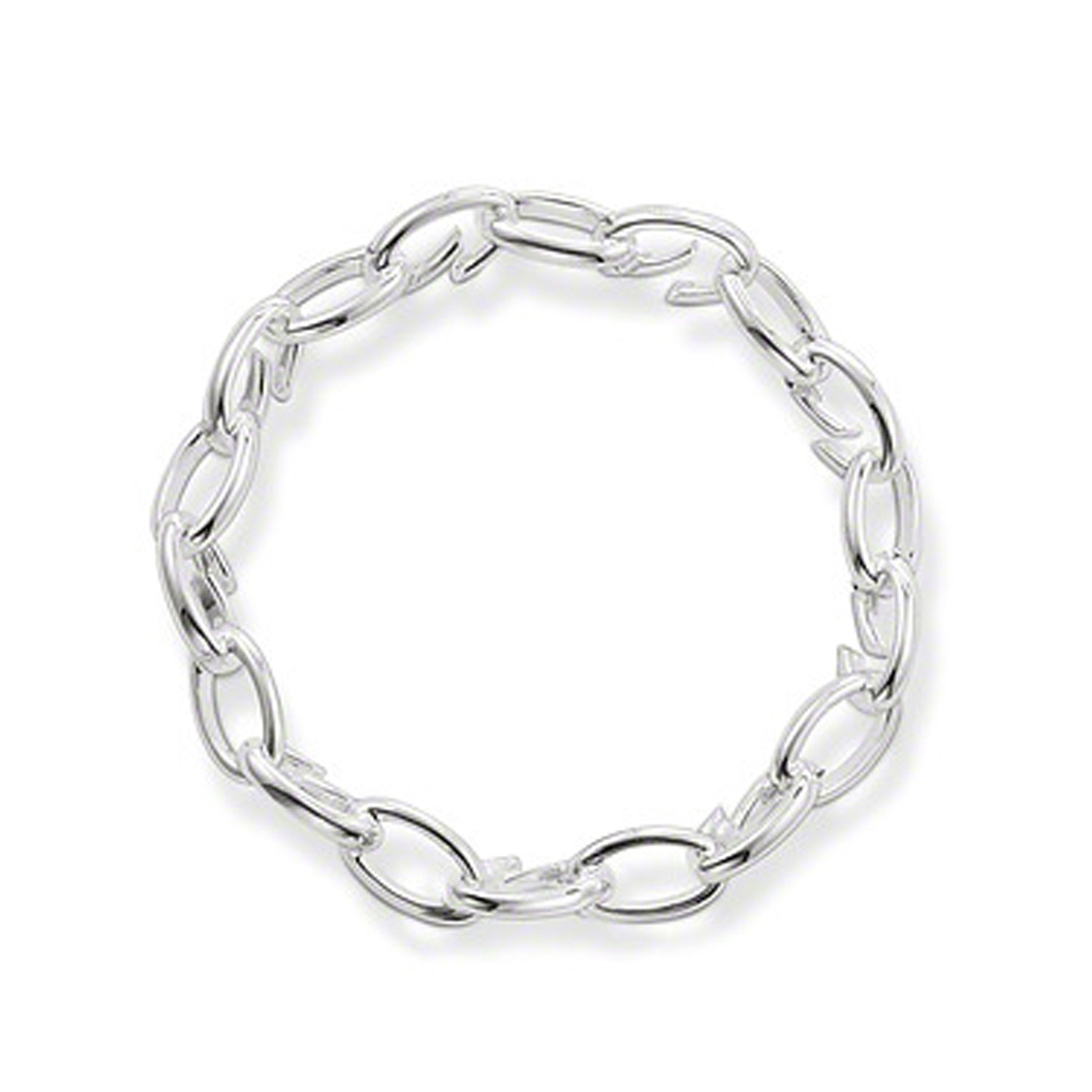 Fashion silver chain design couples love bracelet