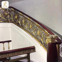 luxury customized modern staircase steel hand railing terrace design half circular staircase handrail